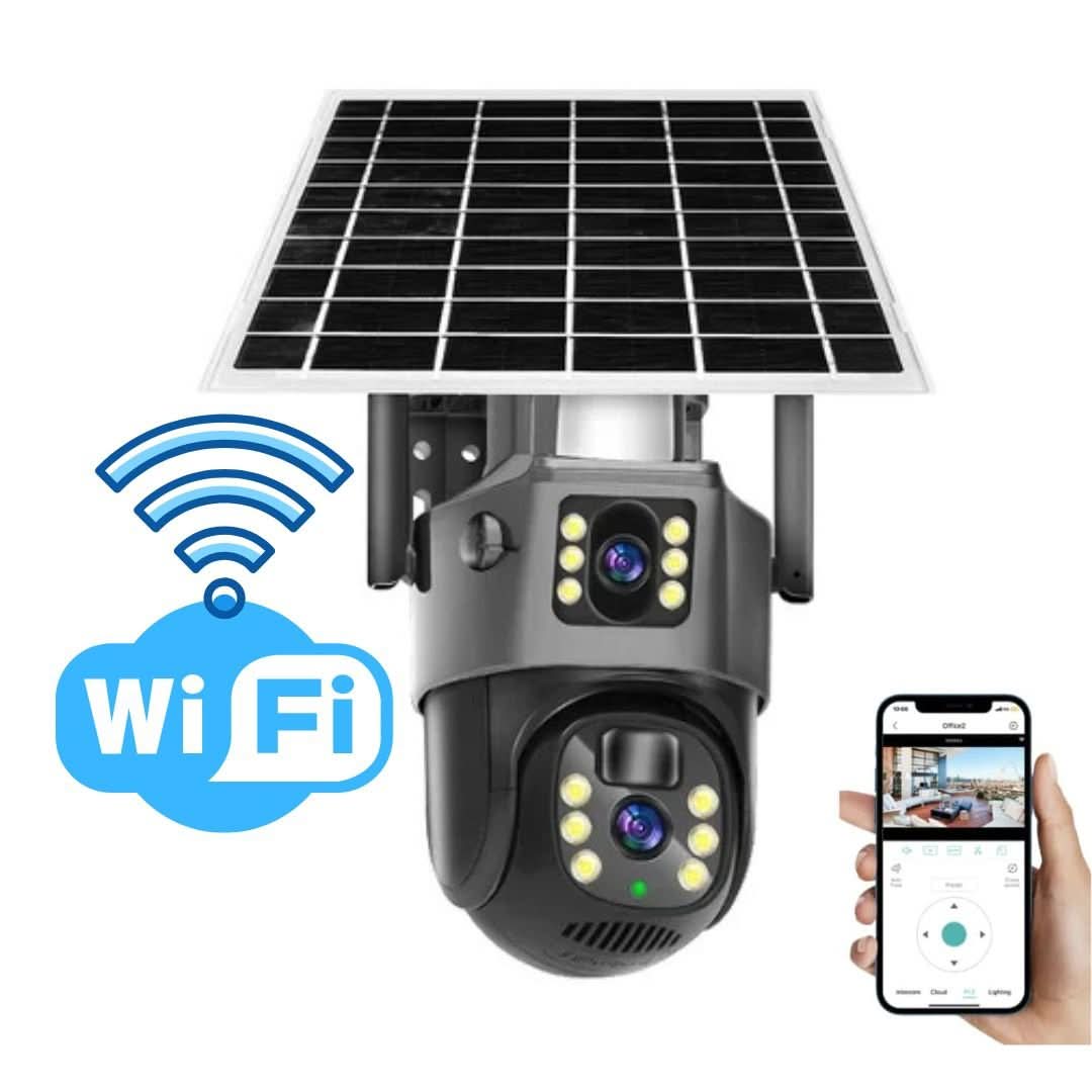 Solar Security Camera, 4K Wireless Outdoor Security Camera with Dual Lens and 10x Zoom – image 4