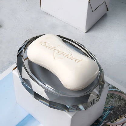 Crystal Glass Bathroom Accessories, Glass Soap Dispenser