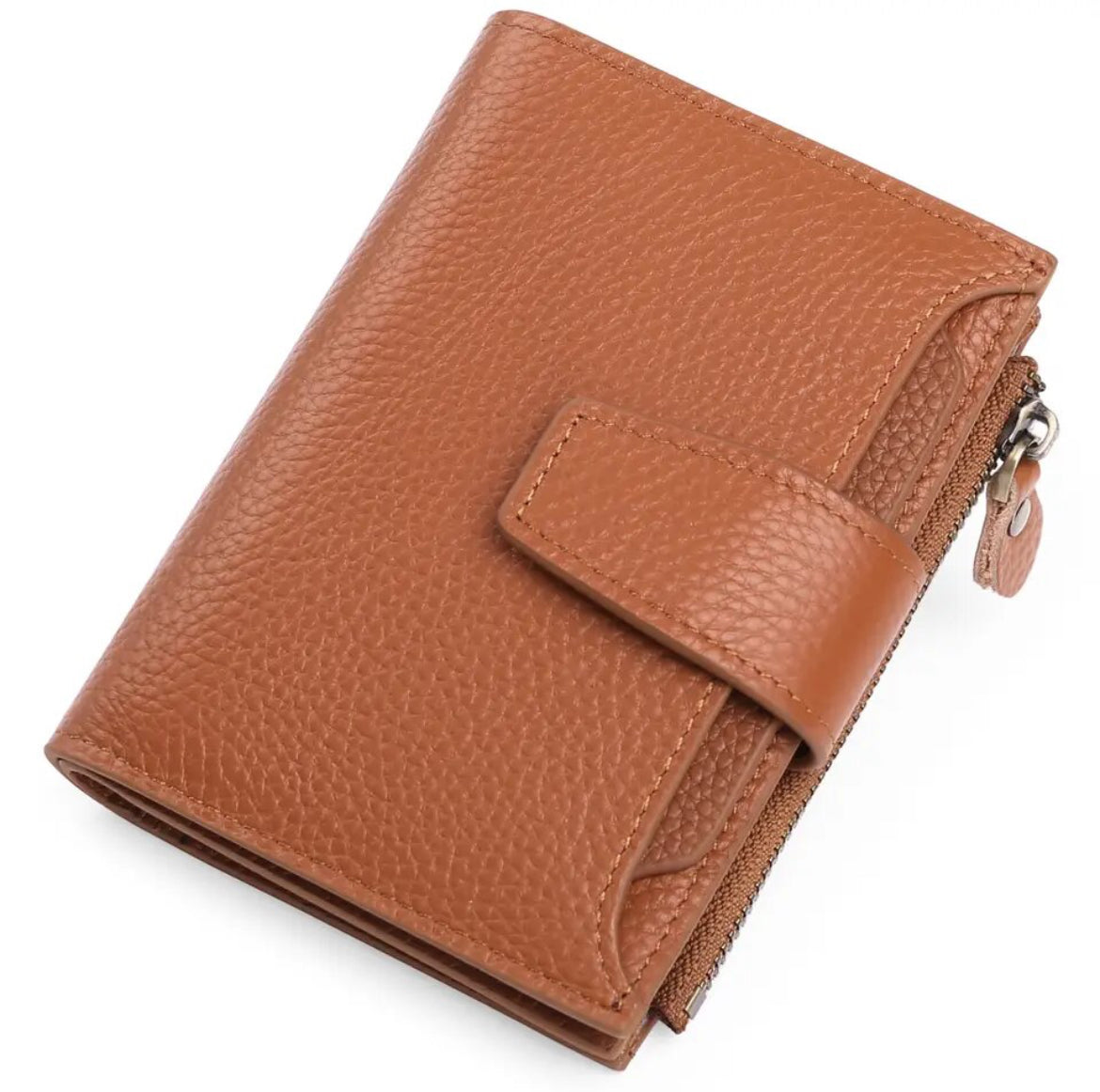 Genuine Leather Wallet with RFID Protection, Compact Card Holder Wallet – image 13