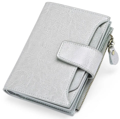 Genuine Leather Wallet with RFID Protection, Compact Card Holder Wallet – image 16