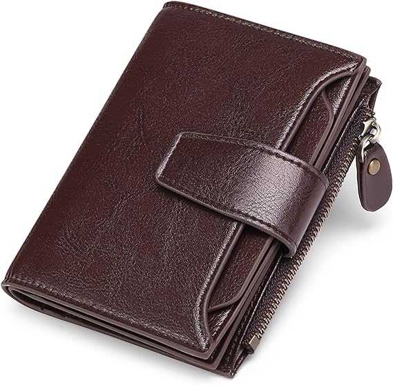 Genuine Leather Wallet with RFID Protection, Compact Card Holder Wallet – image 7