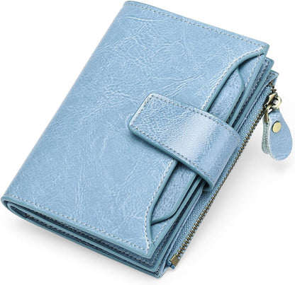 Genuine Leather Wallet with RFID Protection, RFID Blocking Wallet with 14 Card Slots – image 9