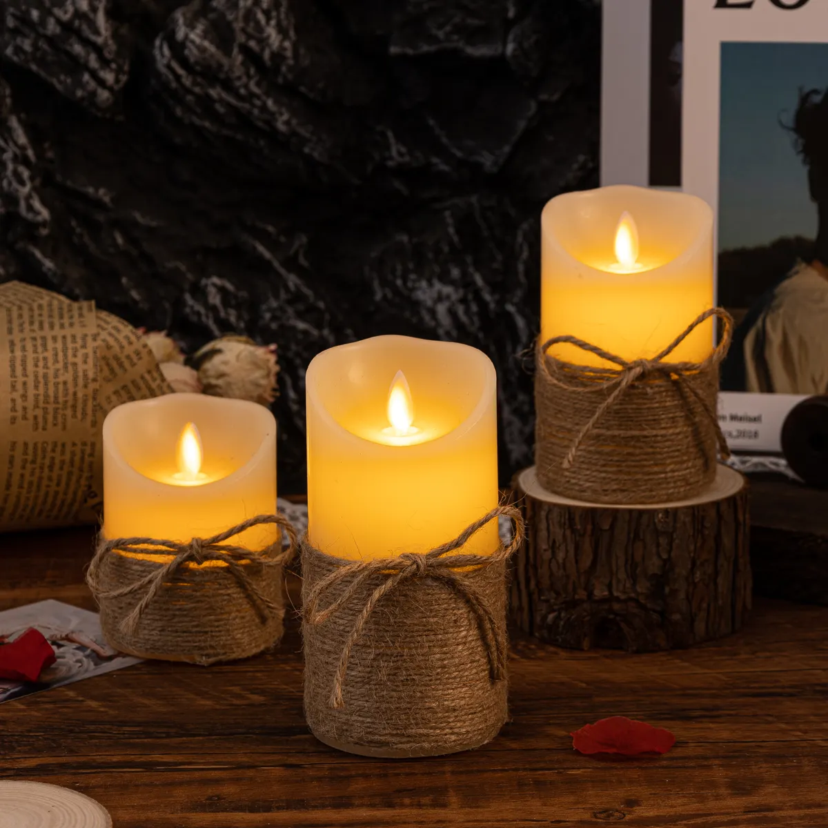Flameless Candles with Flicker, Melting Candles – image 5