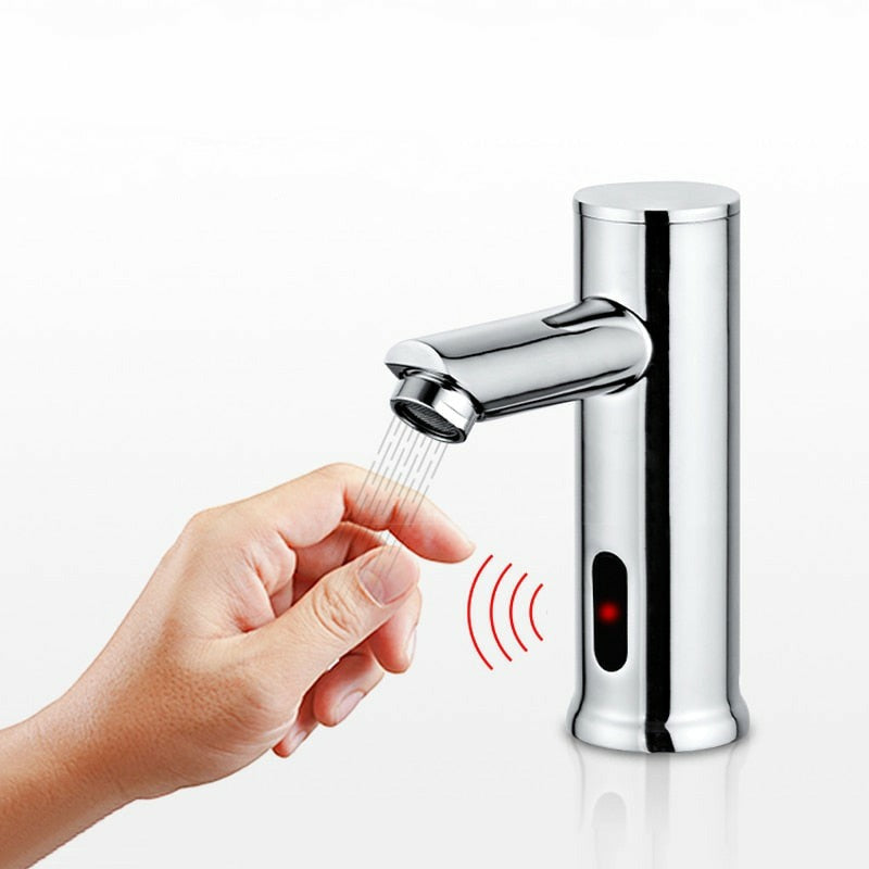 Touchless Bathroom Faucet with Infrared Sensor, Battery Powered Brass Faucet – image 13