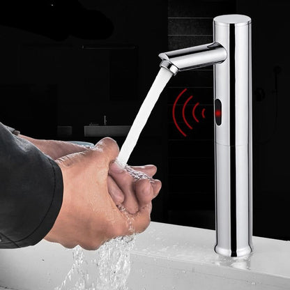 Touchless Bathroom Faucet with Infrared Sensor, Automatic Bathroom Sink Faucet