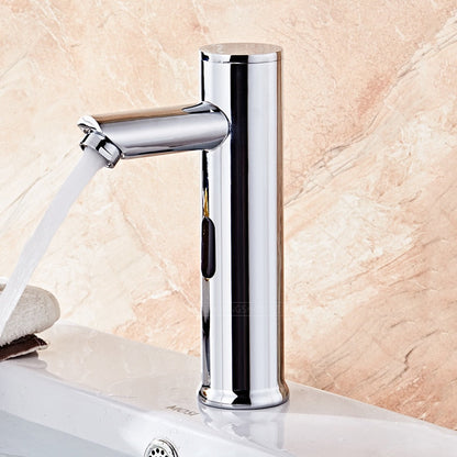 Touchless Bathroom Faucet with Infrared Sensor, Battery Powered Brass Faucet – image 5