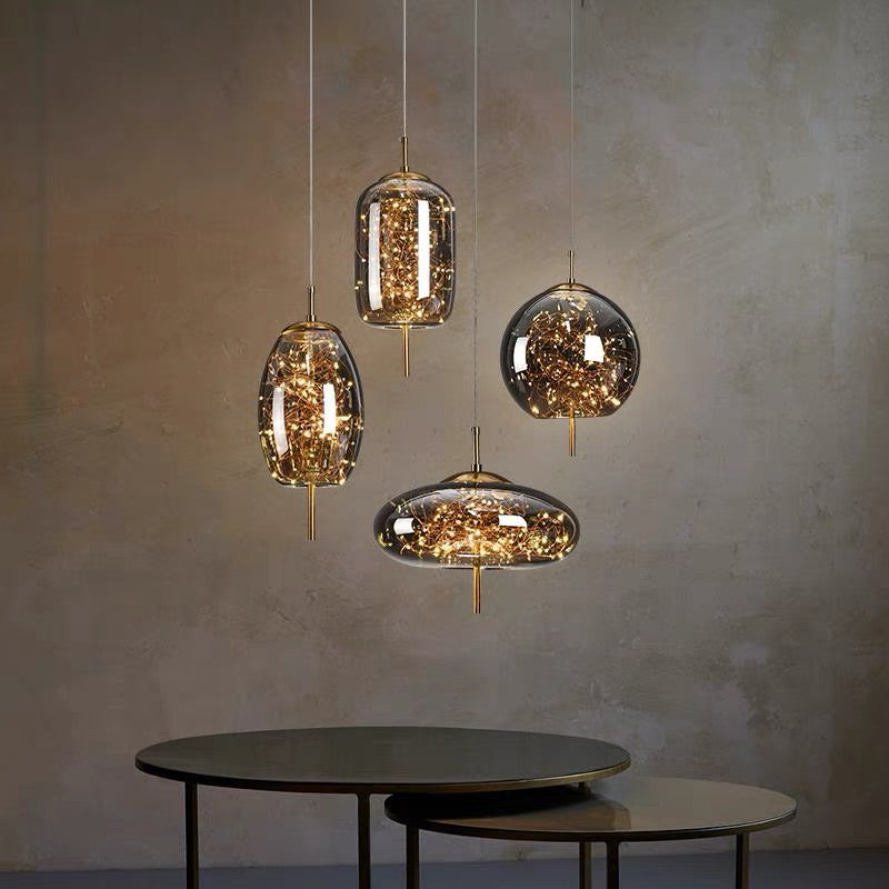 LED Ceiling Lights with Glass Shade, Hanging Lamp for Kitchen and Dining Room – image 21