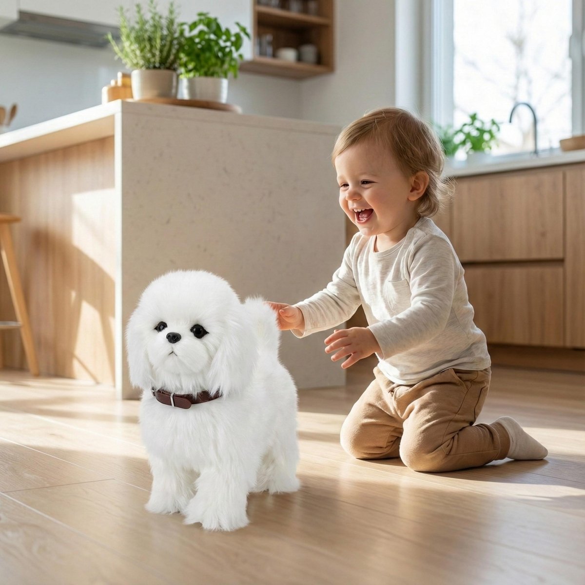 Robot Dog Toy for Kids, Plush Robot Toy with Wagging Tail – image 11