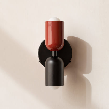 Double Wall Sconce with 2 Adjustable Heads, Hallway Wall Light