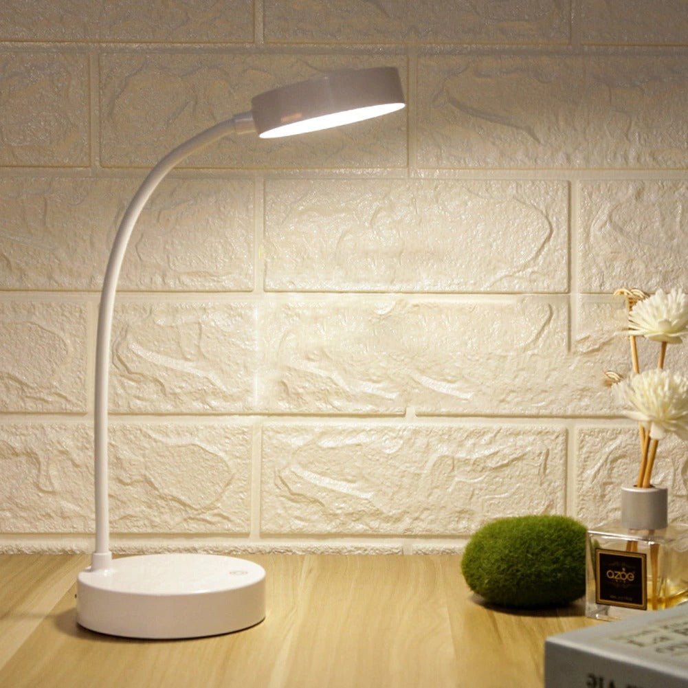 LED Desk Lamp with USB Charging Port, Bedside Lamp for Bedroom