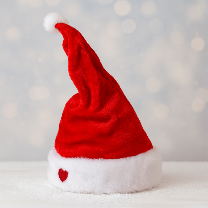 Dancing Santa Hat with Music, Animated Christmas Hat, Funny Christmas Decor for Holiday Party and Family Photos