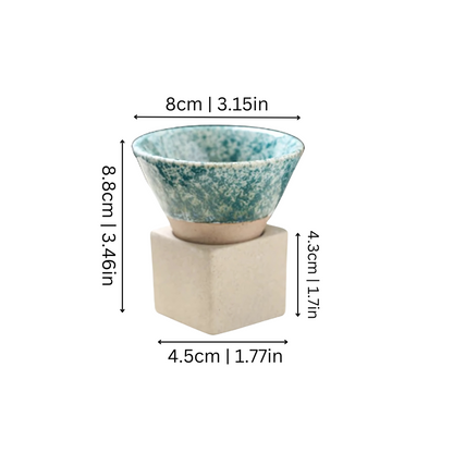 Coffee Cups with Holder, Espresso Cups with Stand