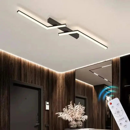 LED Ceiling Lights Modern, Linear Ceiling Lamp for Living Room and Office