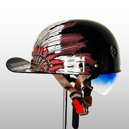 DOT Approved Motorcycle Helmet, Baseball Cap Helmet – image 13