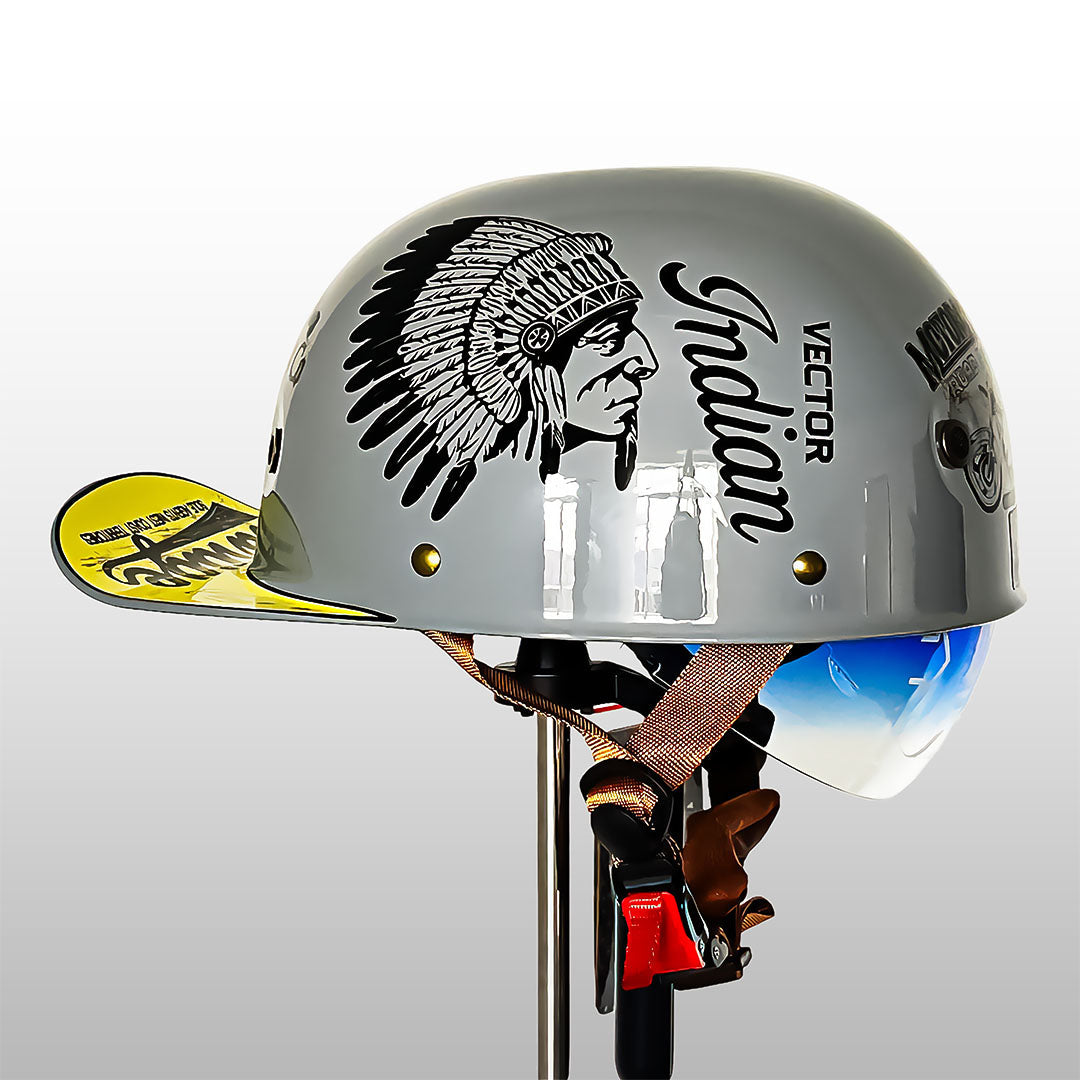 DOT Approved Motorcycle Helmet, Open Face Biker Helmet with ECE Certification – image 16