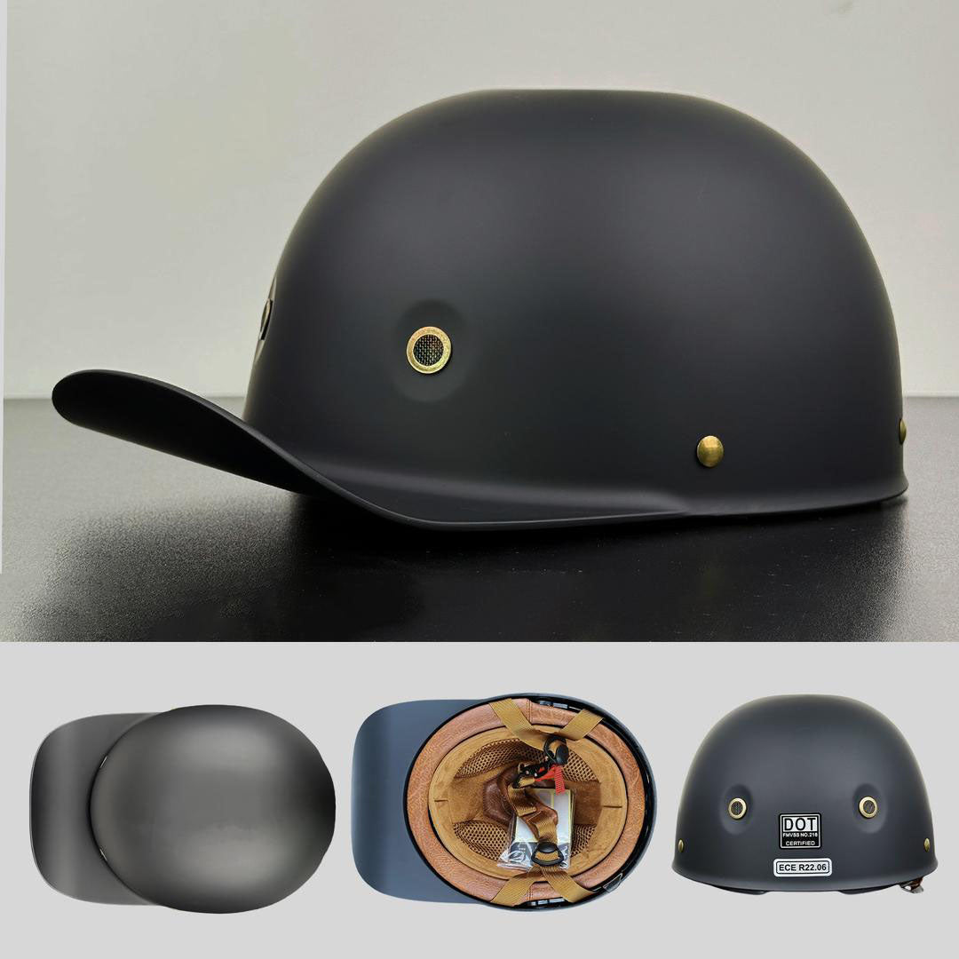DOT Approved Motorcycle Helmet, Baseball Cap Helmet – image 9
