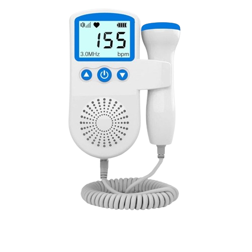 Fetal Doppler for Pregnancy, Handheld Baby Doppler with LCD Display