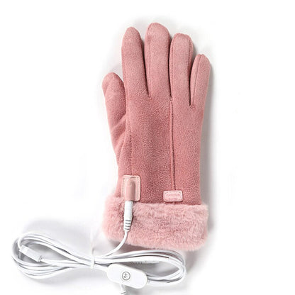 Heated Gloves Rechargeable, Electric Heating Gloves with 3 Heat Levels, Winter Gloves for Walking and Commuting
