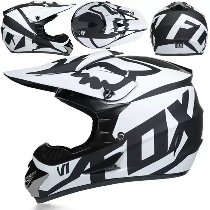 Dirt Bike Helmet, Off Road Motocross Helmet with Reinforced Chin Guard – image 18