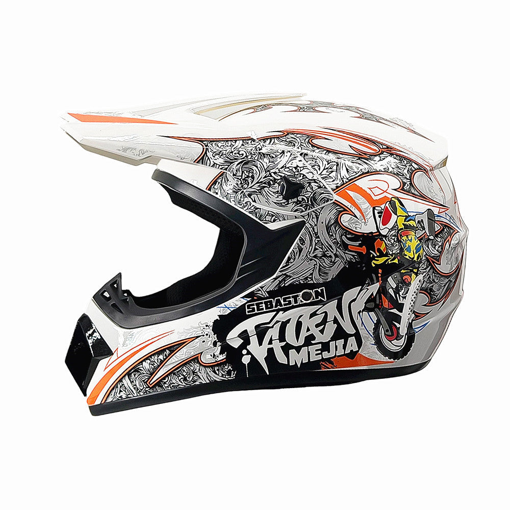 Dirt Bike Helmet, Full Face Motorcycle Helmet with Visor – image 11