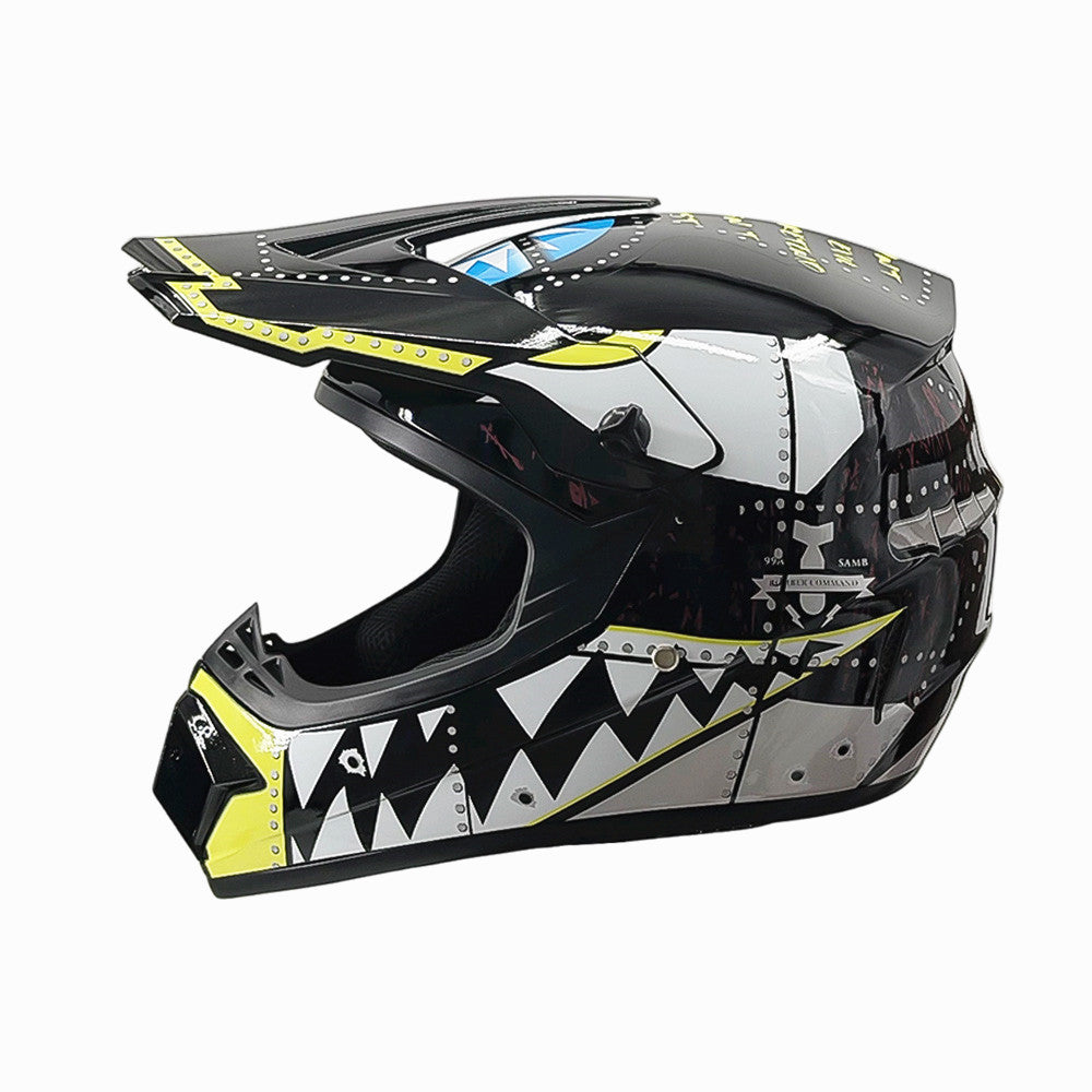 Dirt Bike Helmet, Off Road Motocross Helmet with Reinforced Chin Guard – image 12