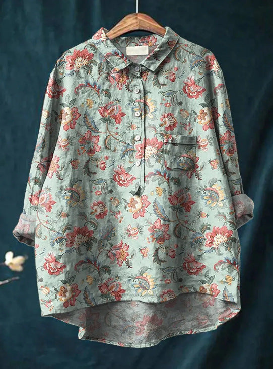 Womens Blouses Floral Print – image 12