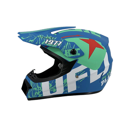 Dirt Bike Helmet, Full Face Motorcycle Helmet with Visor – image 37