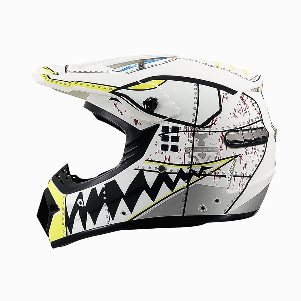 Dirt Bike Helmet, Full Face Motorcycle Helmet with Visor – image 47