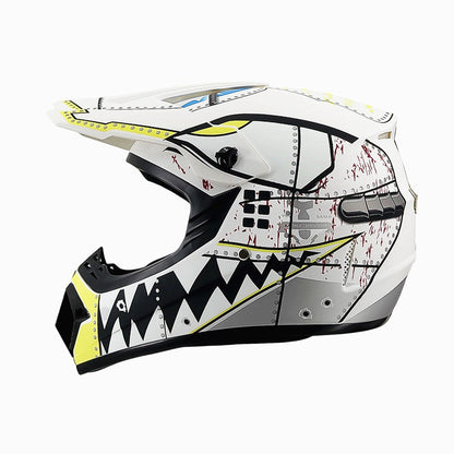 Dirt Bike Helmet, Full Face Motorcycle Helmet with Visor – image 47