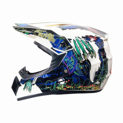 Dirt Bike Helmet, Full Face Motorcycle Helmet with Visor, Motocross Helmet with Reinforced Chin Guard for Off Road_62