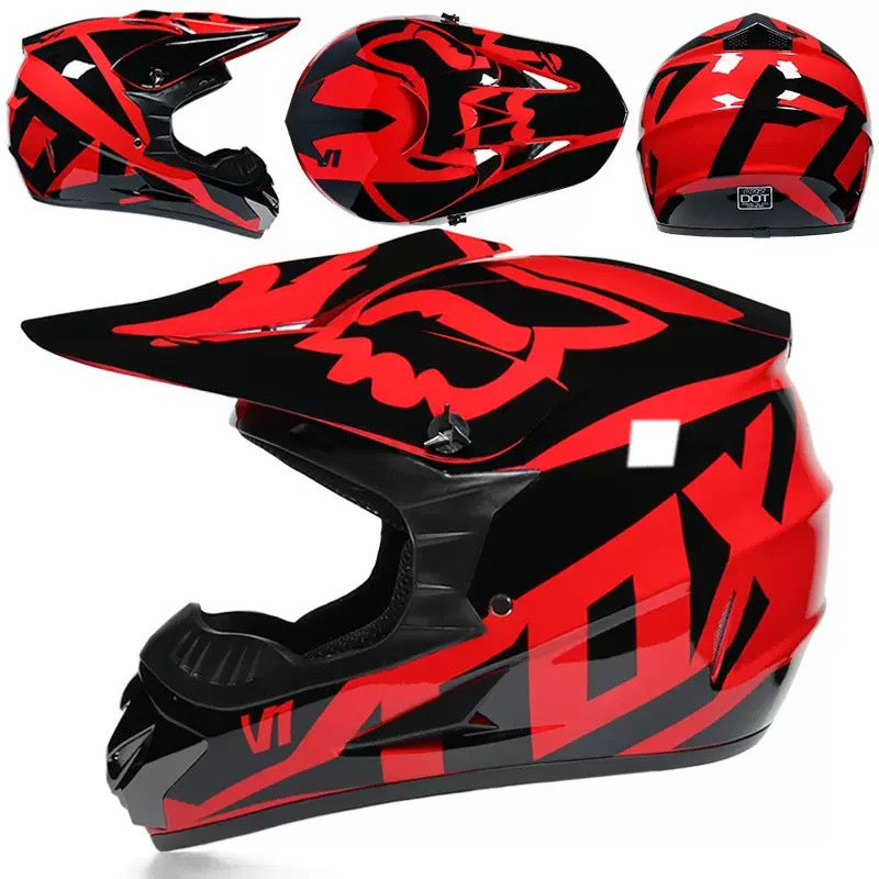 Dirt Bike Helmet, Full Face Motorcycle Helmet with Visor – image 25