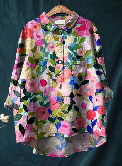 Womens Blouses Floral Print – image 15