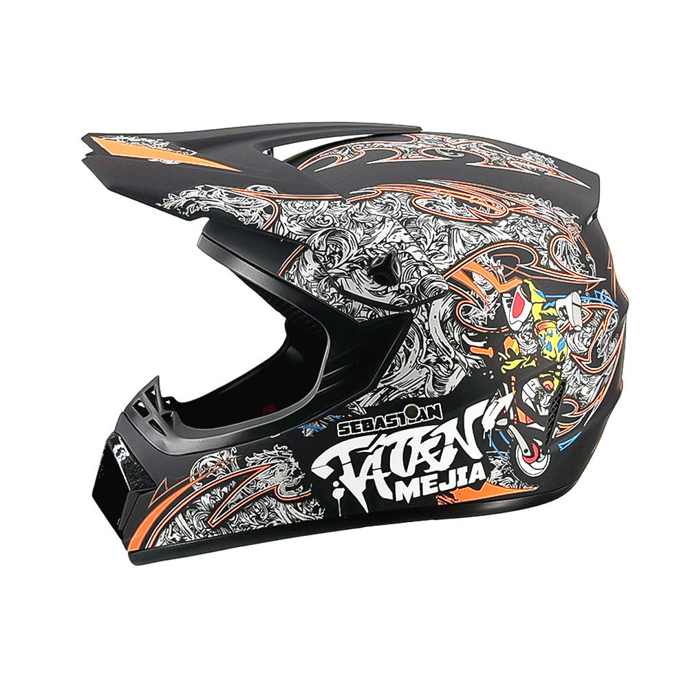 Dirt Bike Helmet, Full Face Motorcycle Helmet with Visor – image 15