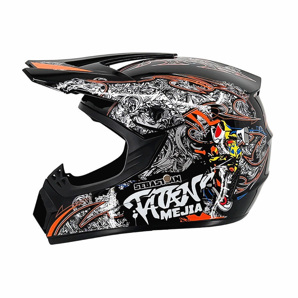 Dirt Bike Helmet, Full Face Motorcycle Helmet with Visor, Motocross Helmet with Reinforced Chin Guard for Off Road_56