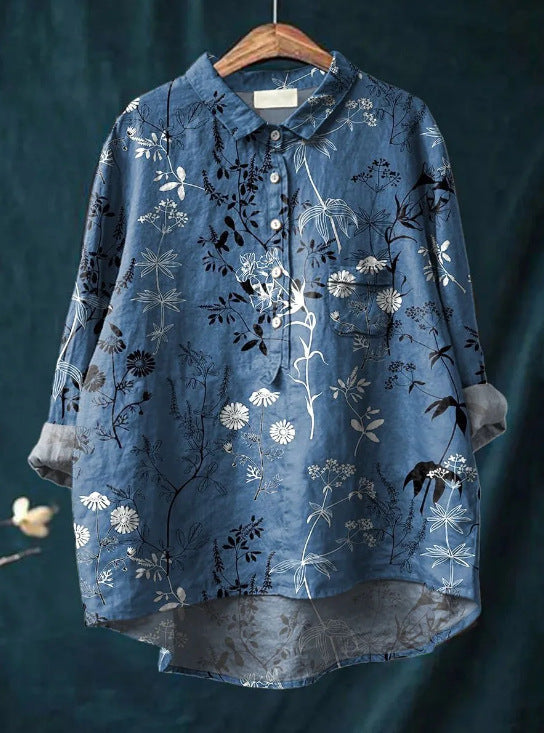 Womens Blouses Floral Print, Floral Blouses for Women in Sizes S to 5XL – image 17
