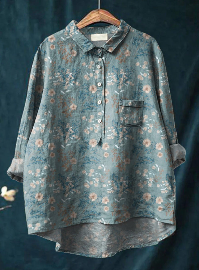 Womens Blouses Floral Print, Floral Blouses for Women in Sizes S to 5XL – image 20