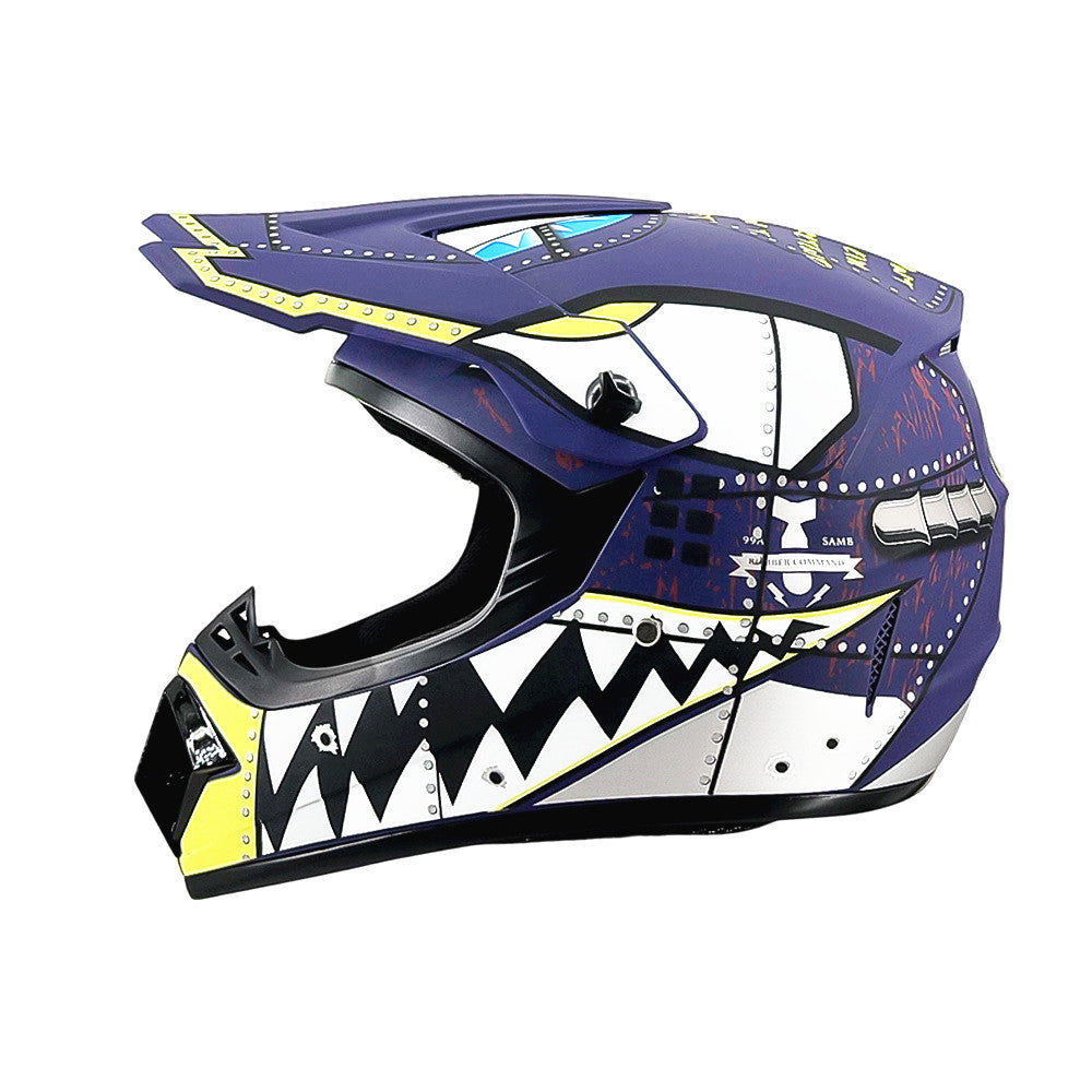 Dirt Bike Helmet, Full Face Motorcycle Helmet with Visor – image 41