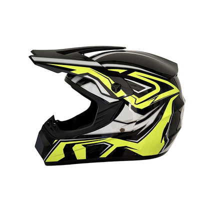 Dirt Bike Helmet, Full Face Motorcycle Helmet with Visor – image 7