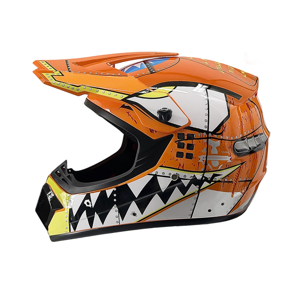 Dirt Bike Helmet, Full Face Motorcycle Helmet with Visor – image 49