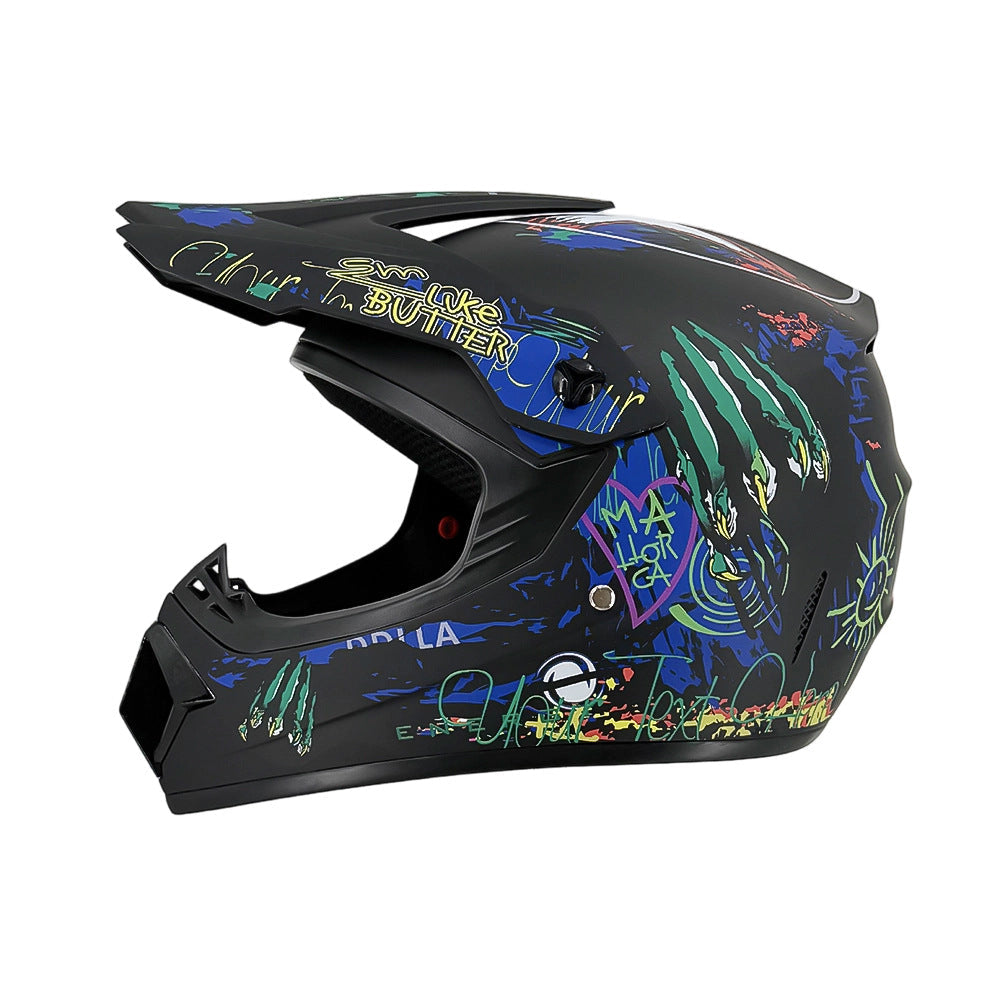 Dirt Bike Helmet, Full Face Motorcycle Helmet with Visor, Motocross Helmet with Reinforced Chin Guard for Off Road_50