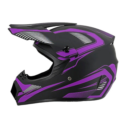 Dirt Bike Helmet, Full Face Motorcycle Helmet with Visor, Motocross Helmet with Reinforced Chin Guard for Off Road_54