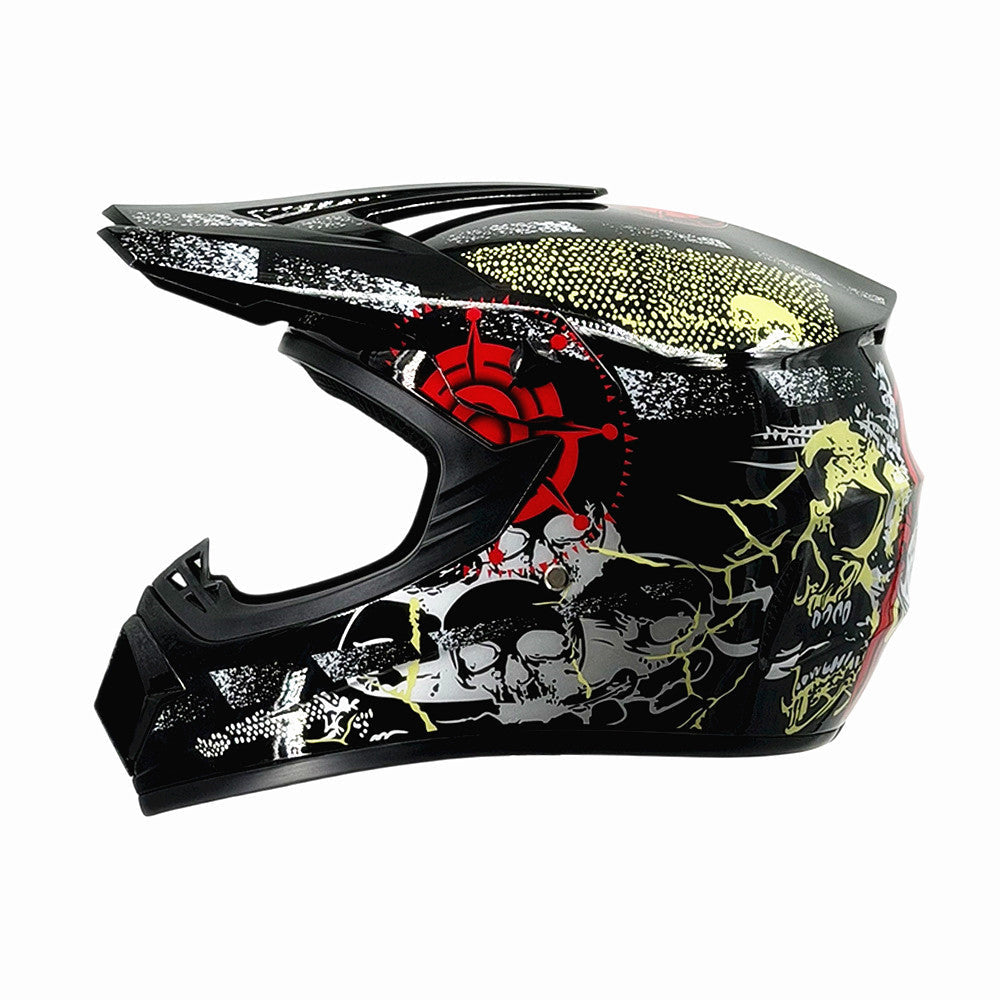 Dirt Bike Helmet, Full Face Motorcycle Helmet with Visor, Motocross Helmet with Reinforced Chin Guard for Off Road_57