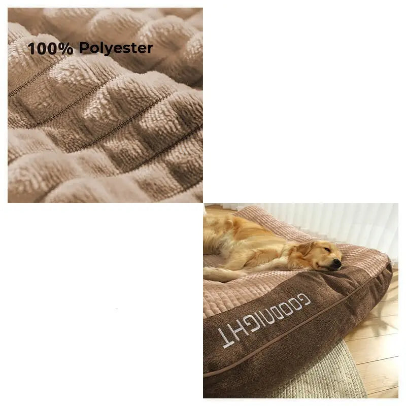 Dog Bed with Bolster and Removable Washable Cover – image 5