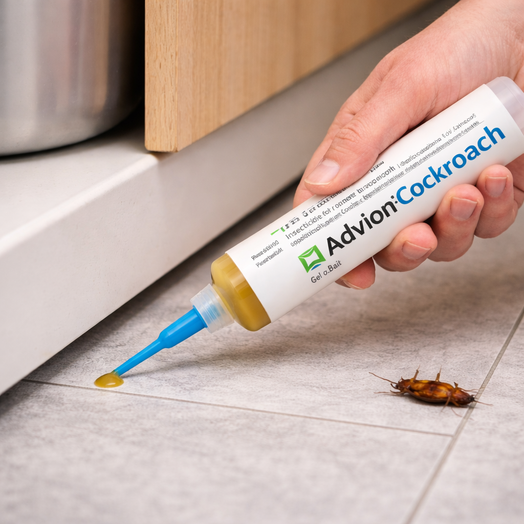 Cockroach Gel Bait, Roach Killer Gel Syringe with Precision Applicator Nozzle, Indoor Roach Bait for Cockroach Control