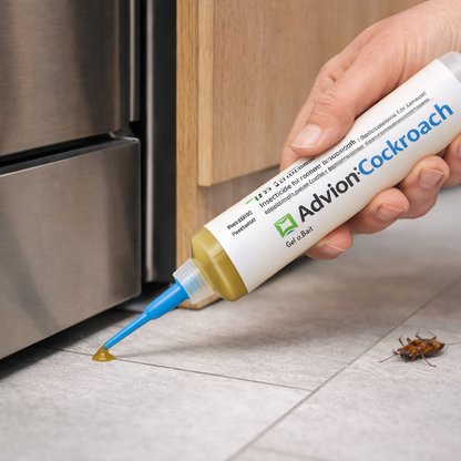 Cockroach Gel Bait Syringe, Roach Gel Bait for Indoor Cockroach Control, Roach Killer Gel for Kitchen and Bathroom