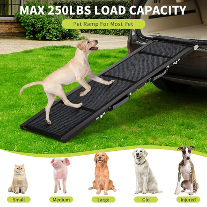 Dog Ramp for Car and Bed, Folding Dog Ramp for Large Dogs