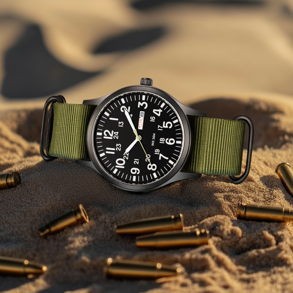 Mens Watches, Water Resistant Outdoor Watch with Clear Dial – image 8
