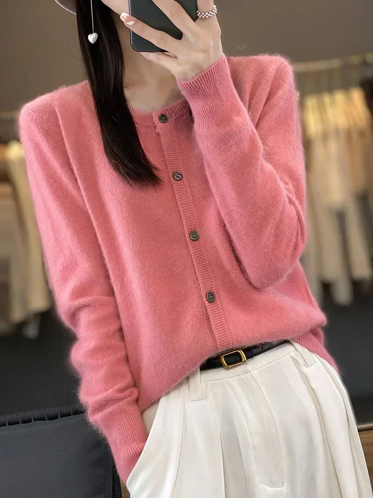Cashmere Sweater Cardigan for Women, Loose Knit Womens Cardigan – image 8