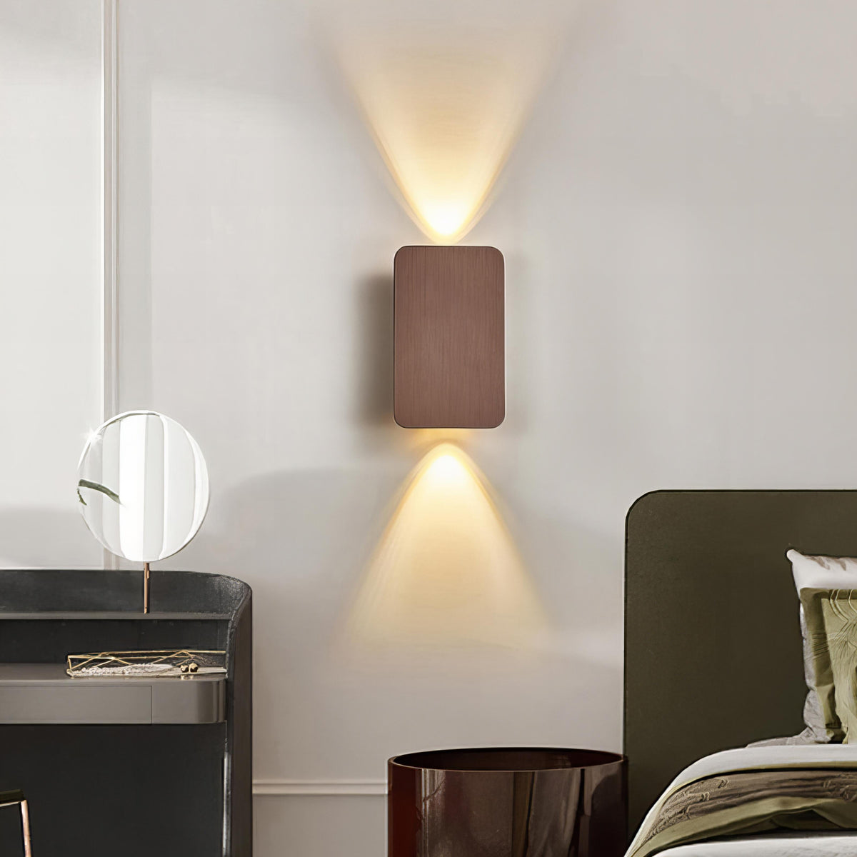 Modern LED Wall Lamp, Rectangular Metal Wall Sconce Lighting for Living Room and Bedroom – image 5