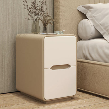 Narrow Nordic Two-Drawer Nightstand 14